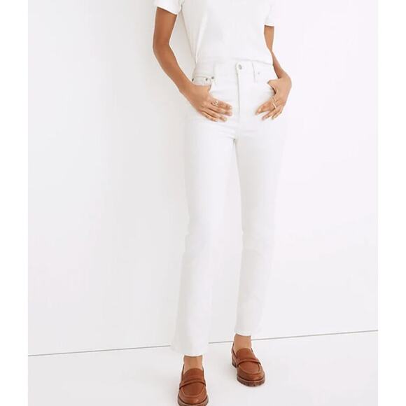 Madewell The Perfect Vintage Jean in ivory, NWT - Picture 1 of 6